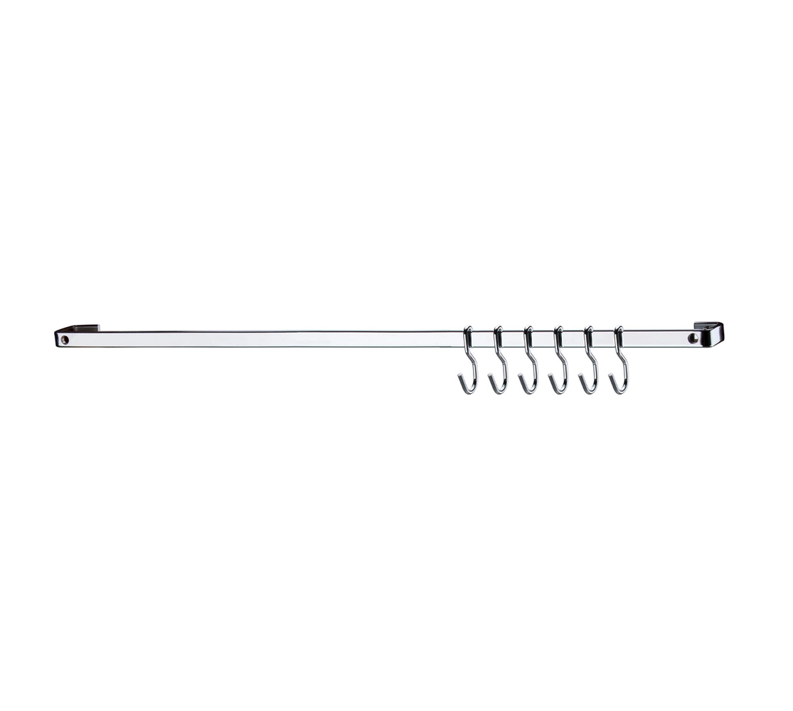 Barra de Piatina 60cm com 6 ganchos