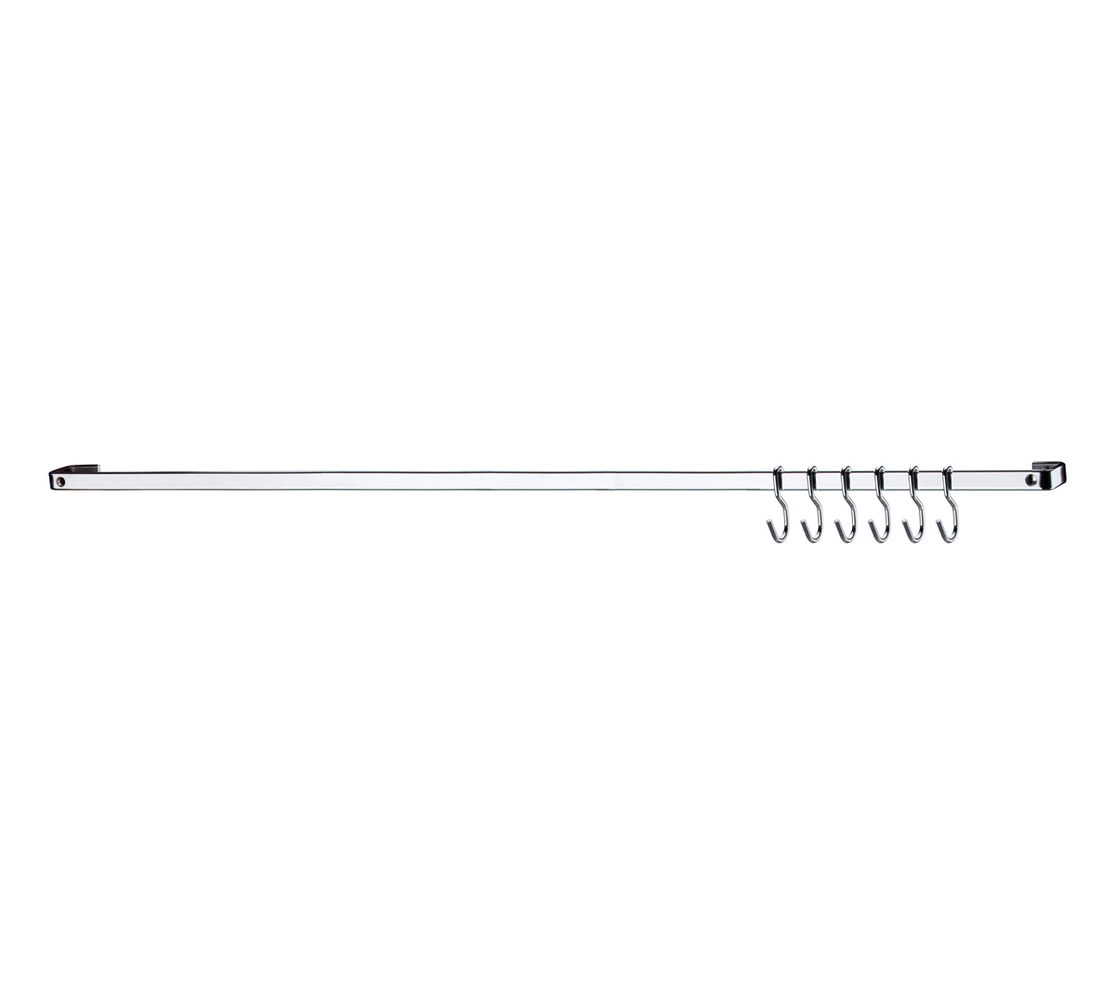 Barra de Piatina 80cm com 6 Ganchos