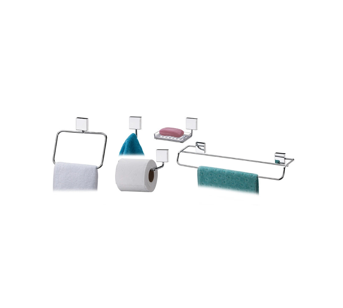 Conjunto Banheiro Inox - 5 Peças