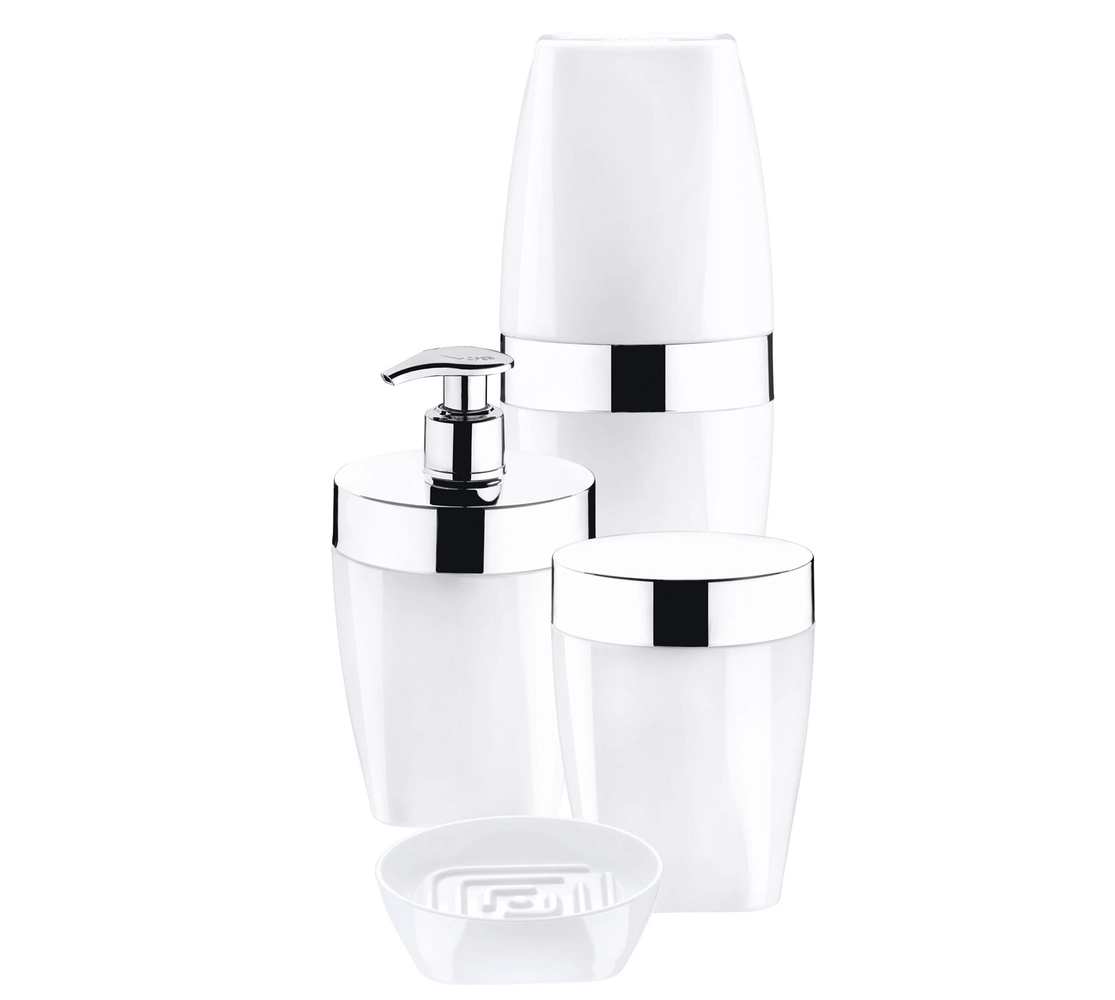 Conjunto para Banheiro 4 Peças Branco