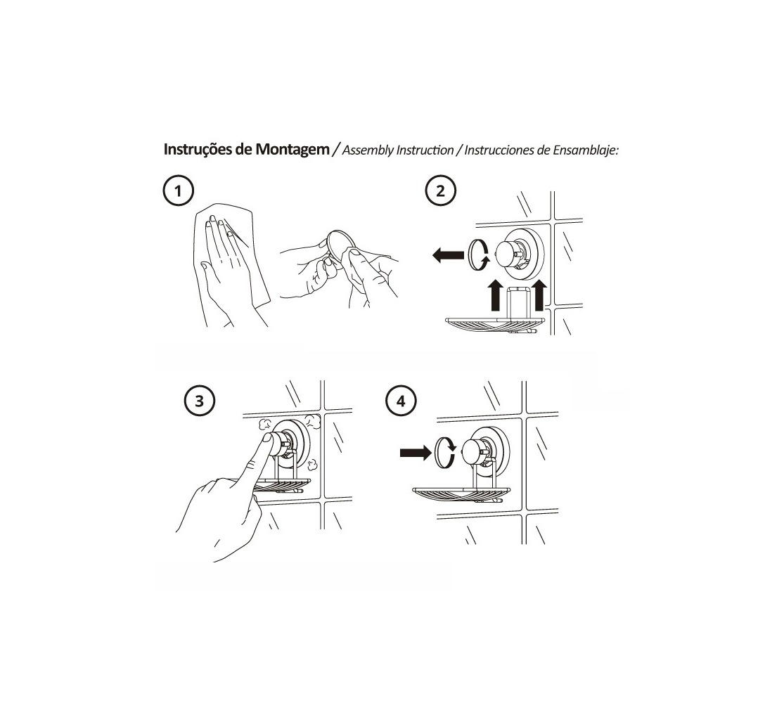 Gancho Duplo Multiuso com Ventosa