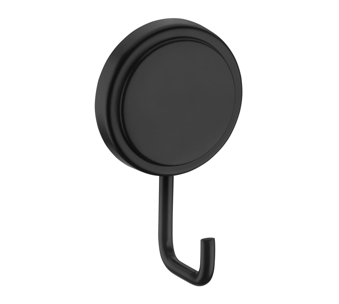 Gancho Multiuso com Adesivo 3M - Preto Fosco