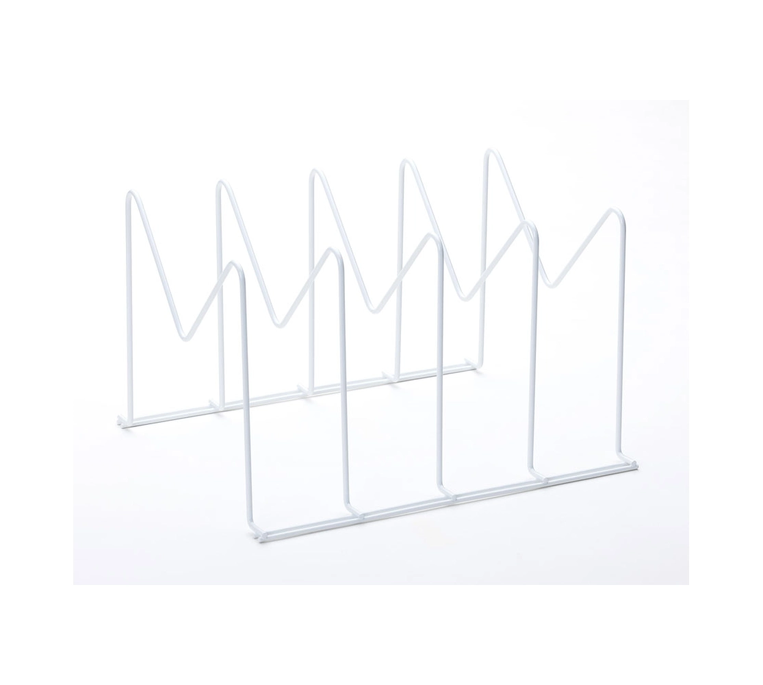 Organizador de Armário para Formas, Travessas e Frigideiras - Branco