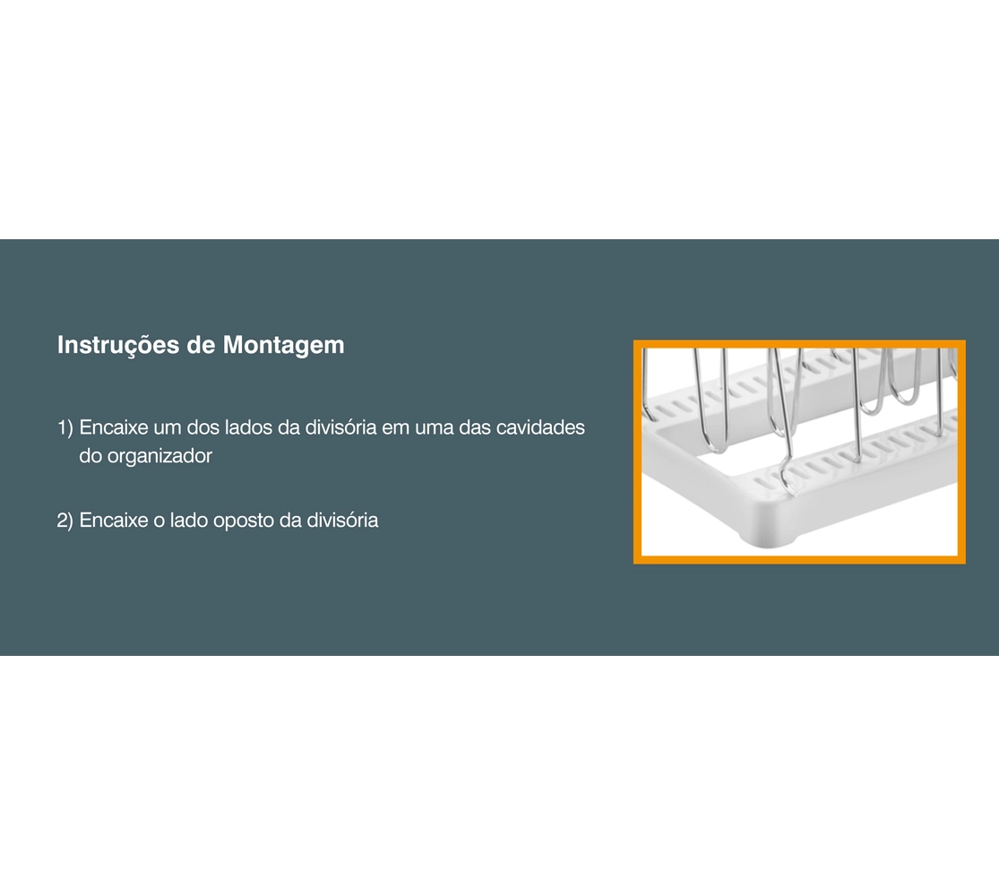 Organizador de Formas, Travessas e Frigideiras - Branco
