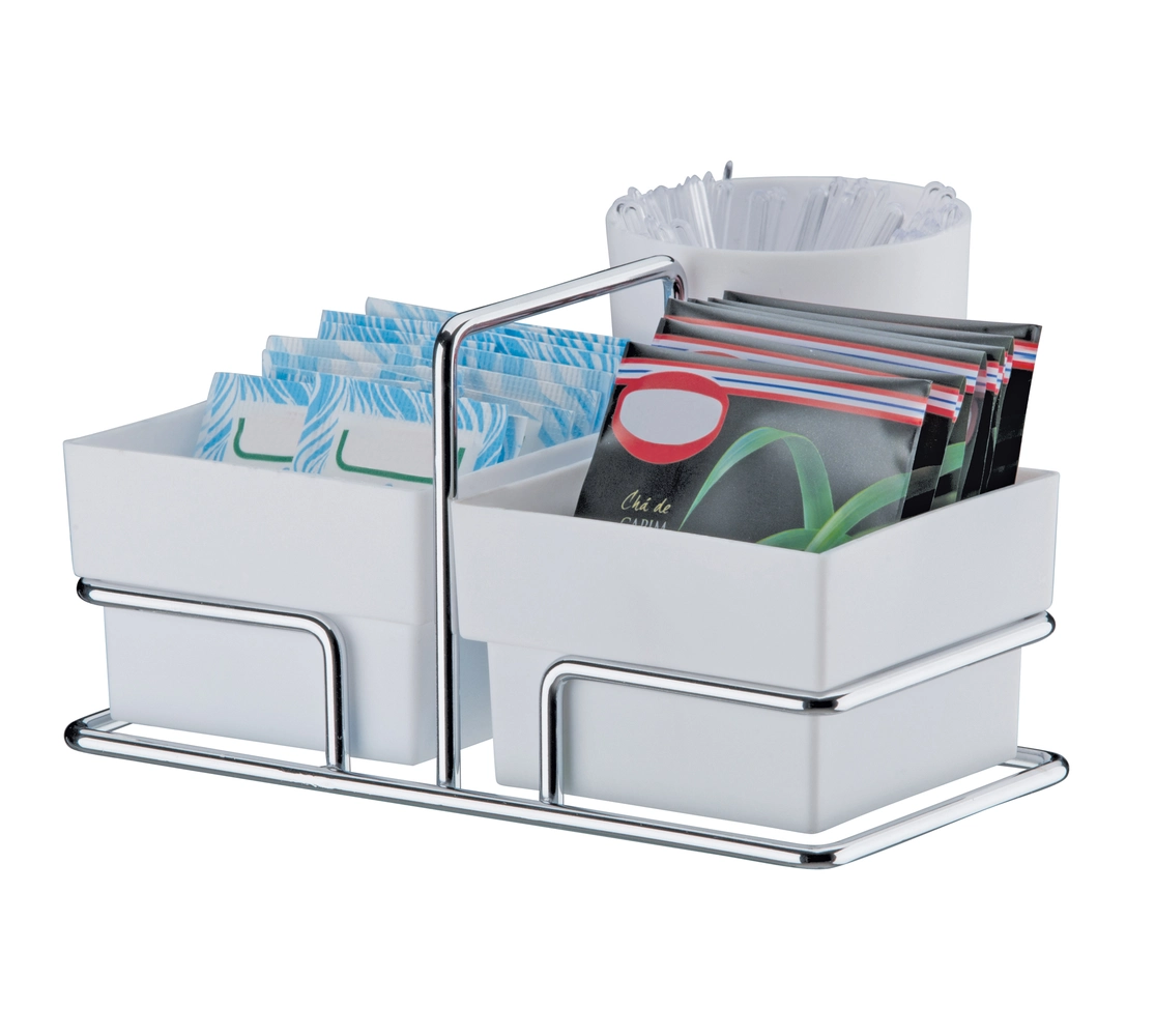 Organizador para Sachês de Açúcar/Adoçante e Mexedor
