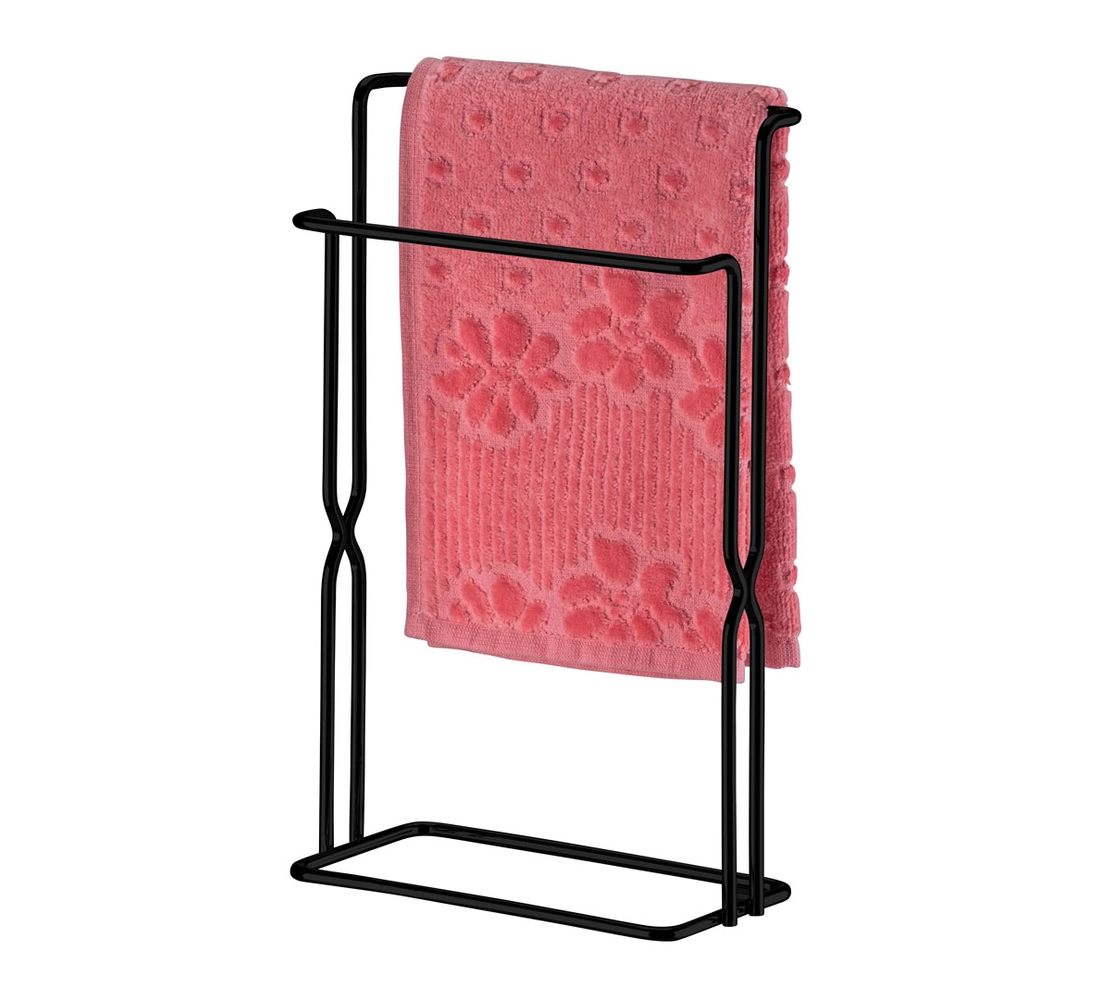 Porta Toalha de Bancada - Preto Fosco