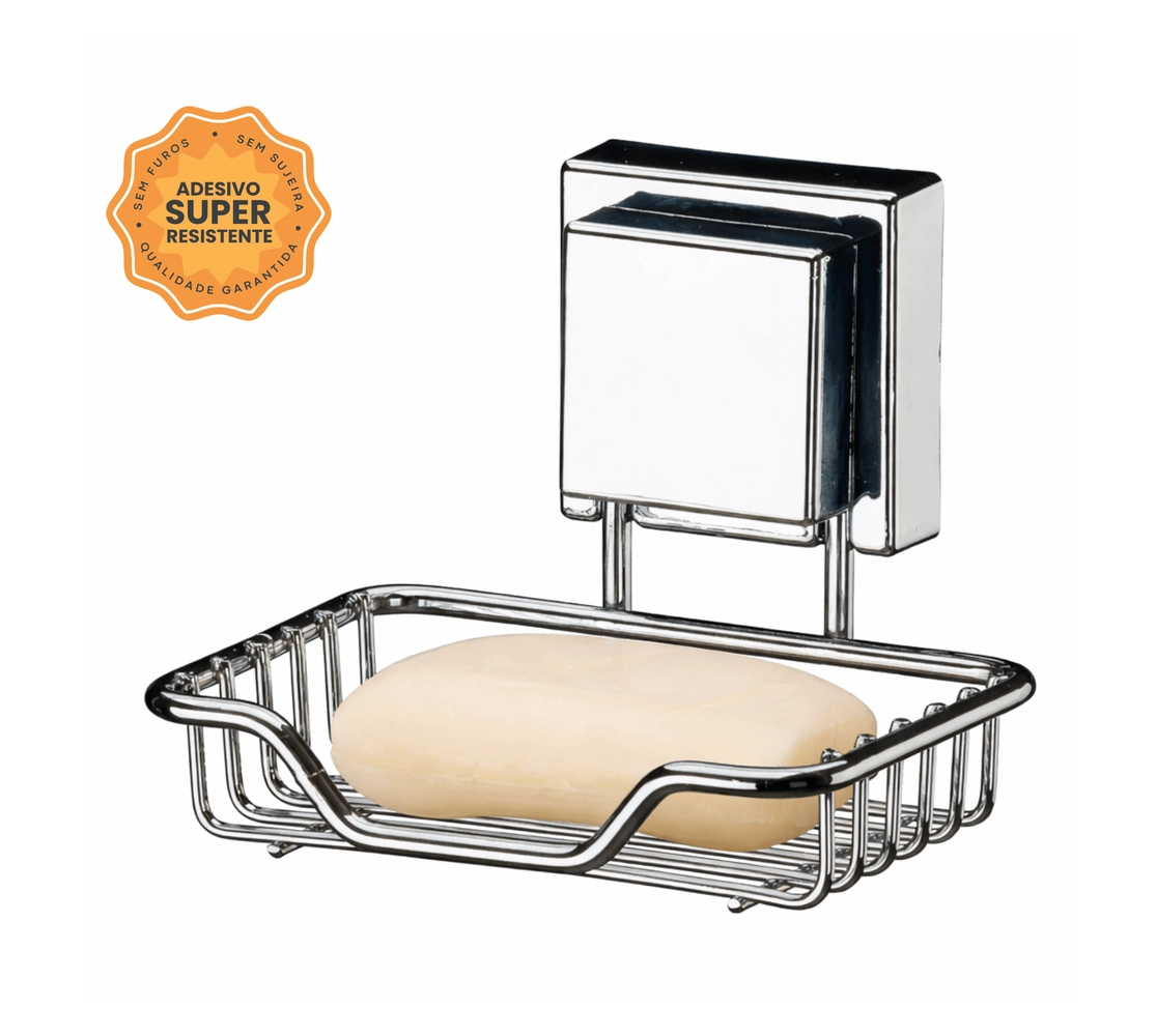 Saboneteira Inox com Adesivo