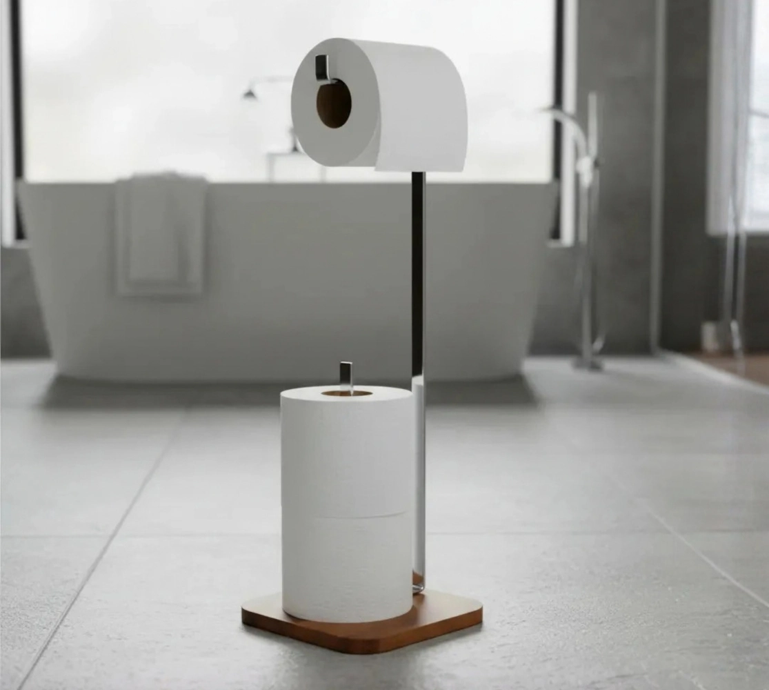 Suporte Para Papel Higiênico Madeira