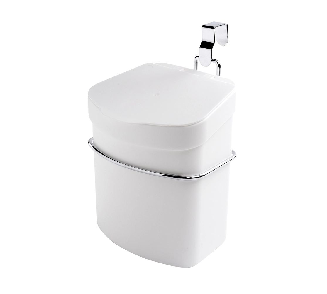 Suporte com Lixeira Plástica 2,5L para Porta de Armário
