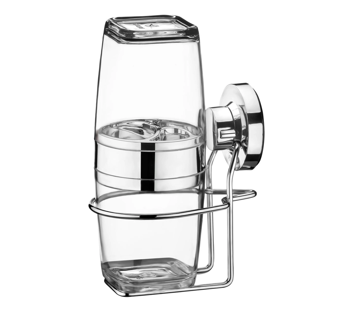 Suporte com Porta Escova/Creme Dental com Ventosa
