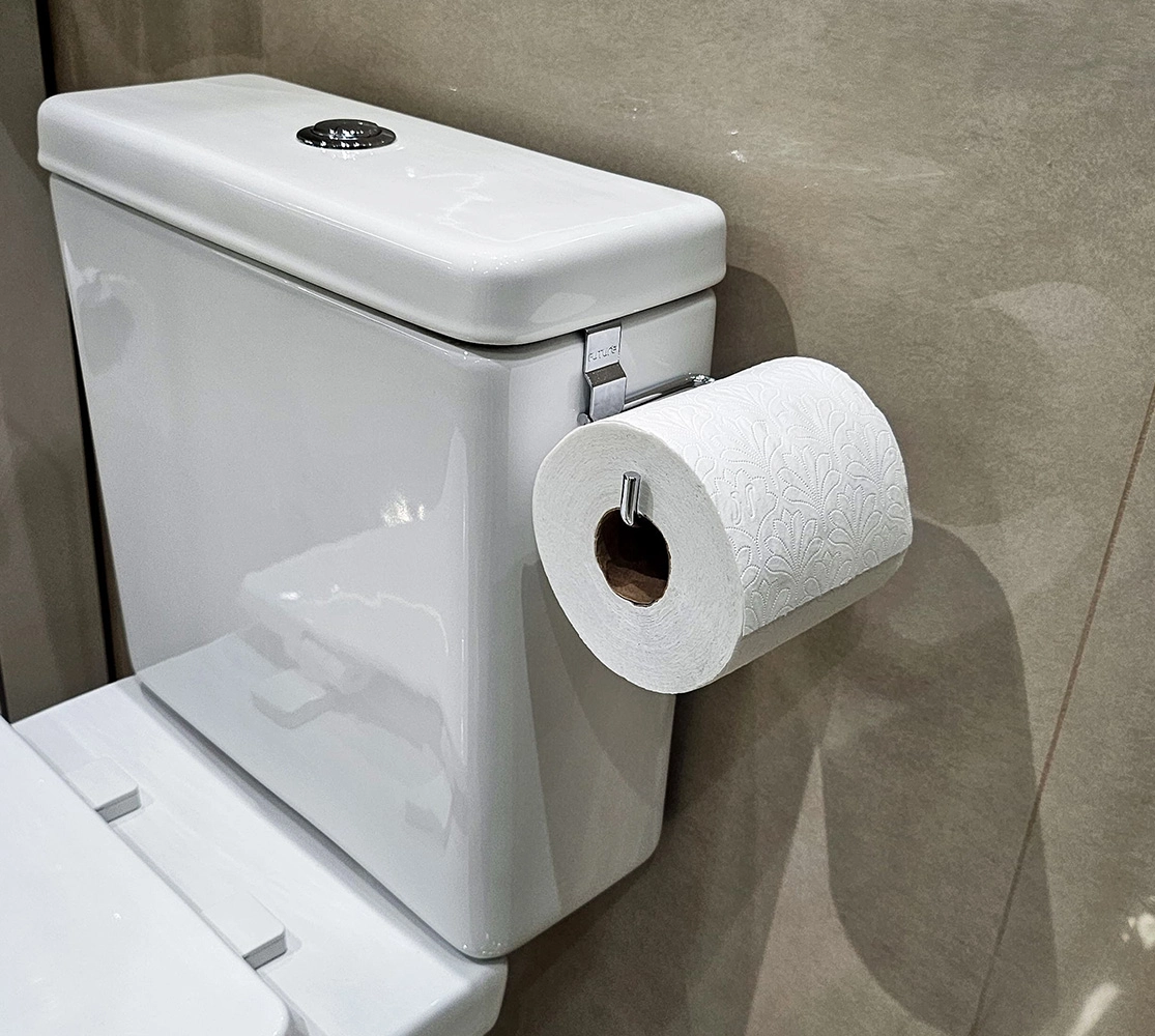 Suporte para Papel Higiênico para Caixa Acoplada