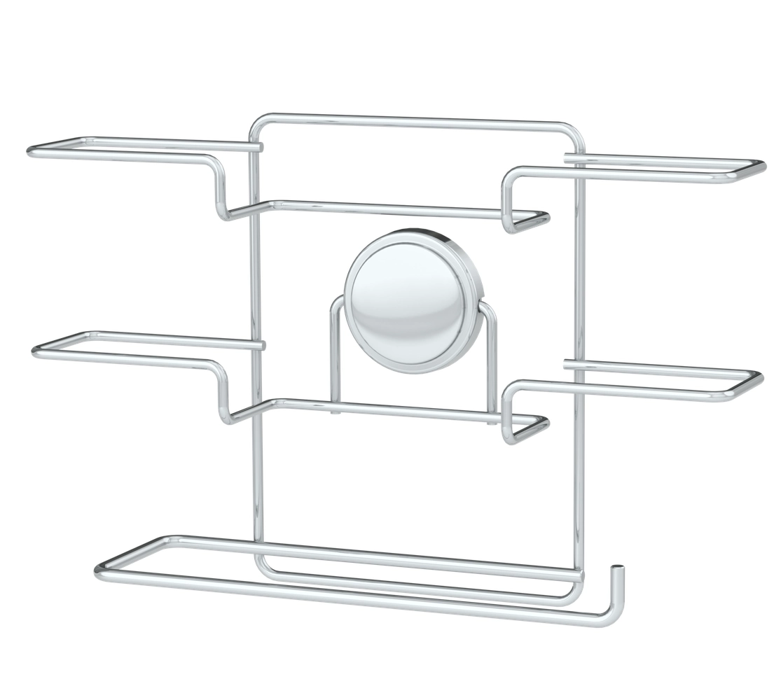 Suporte para Rolos de Papel Toalha / Alumínio / PVC com Adesivo