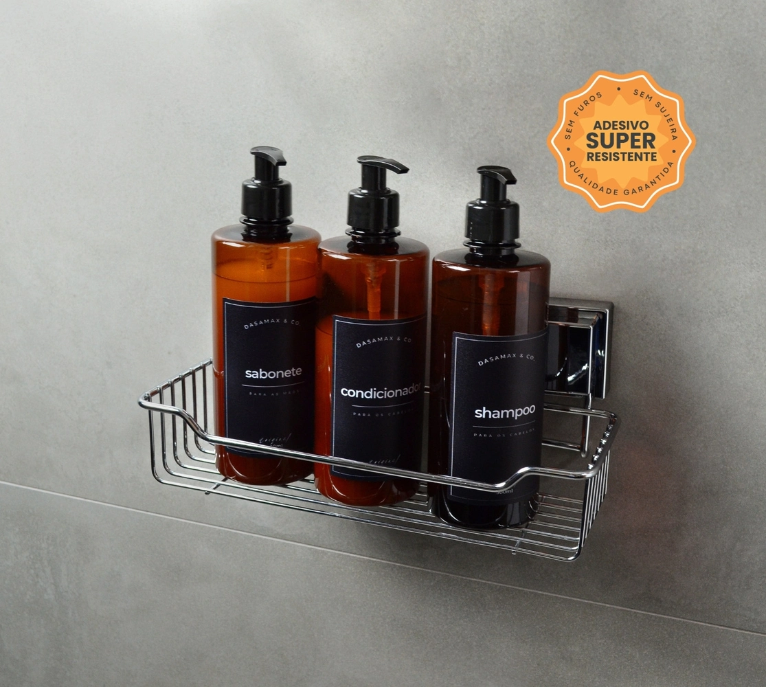 Suporte para Shampoo Inox