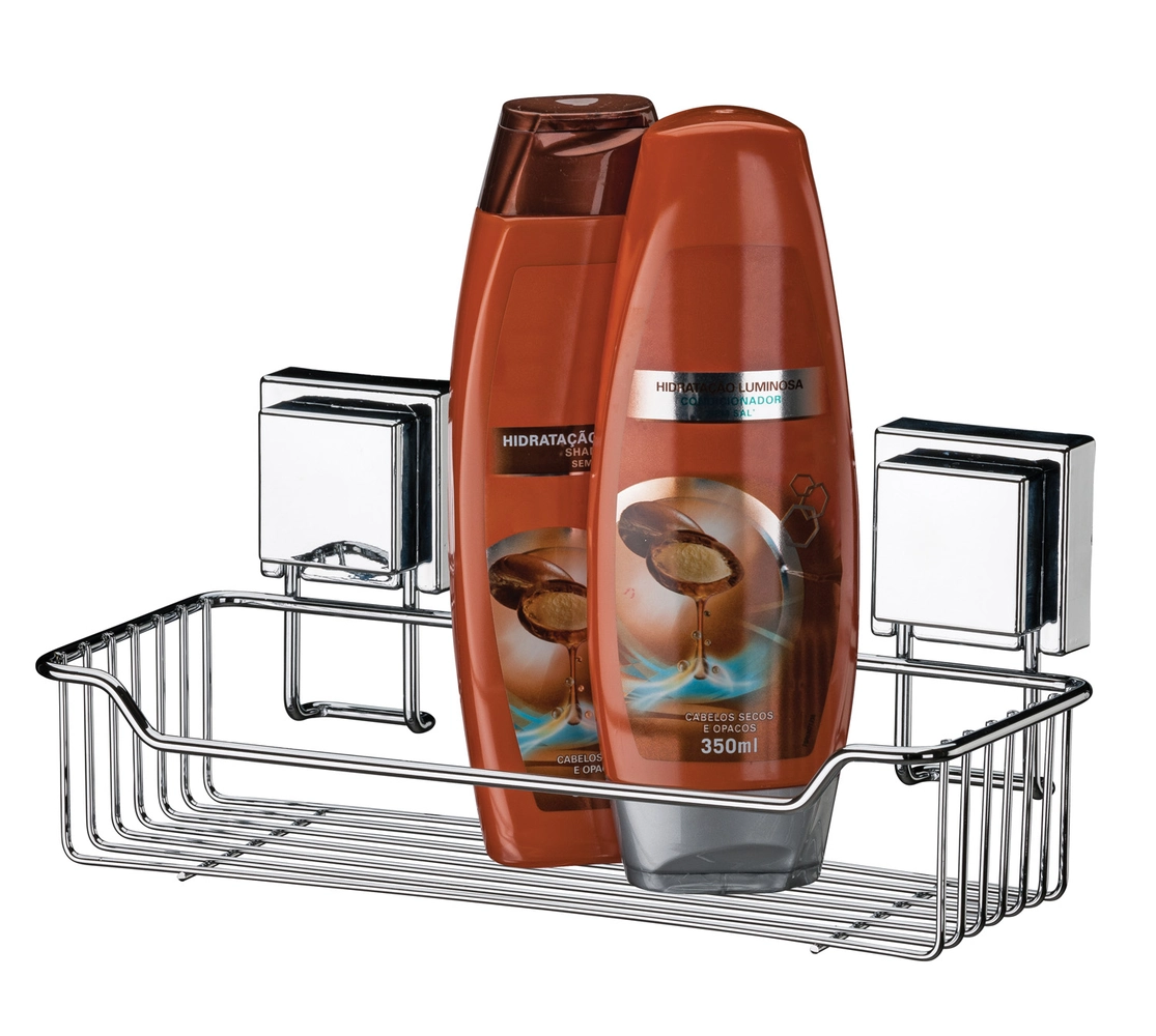 Suporte para Shampoo Inox com Ventosas