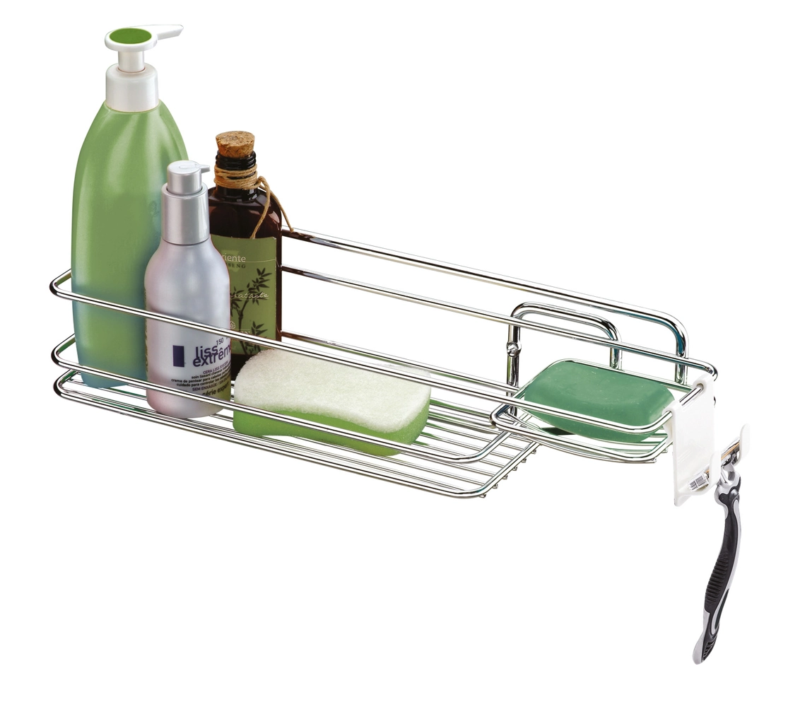 Suporte para Shampoo/Sabonete de Parede com Gancho Móvel