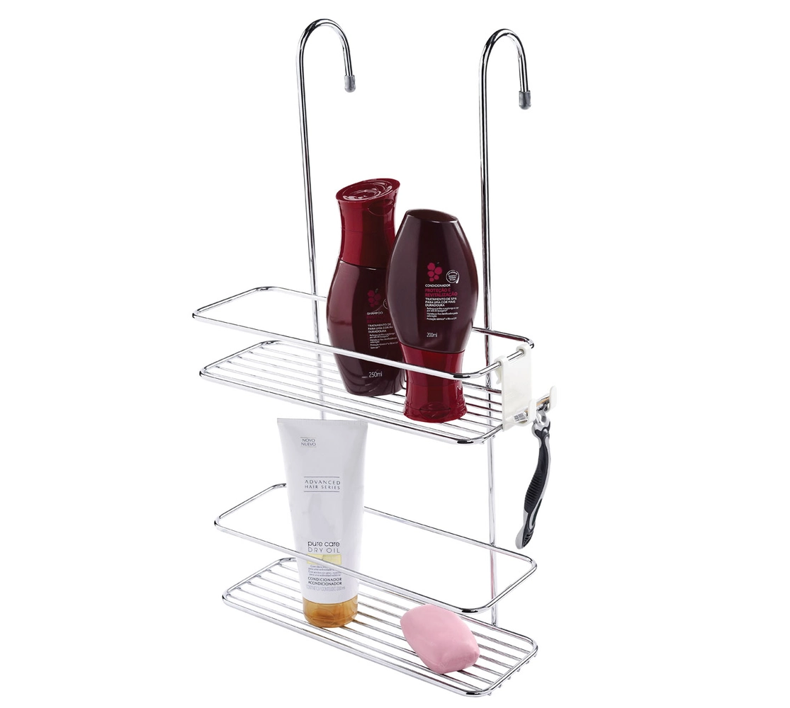 Suporte para Shampoo de Box com Gancho Móvel