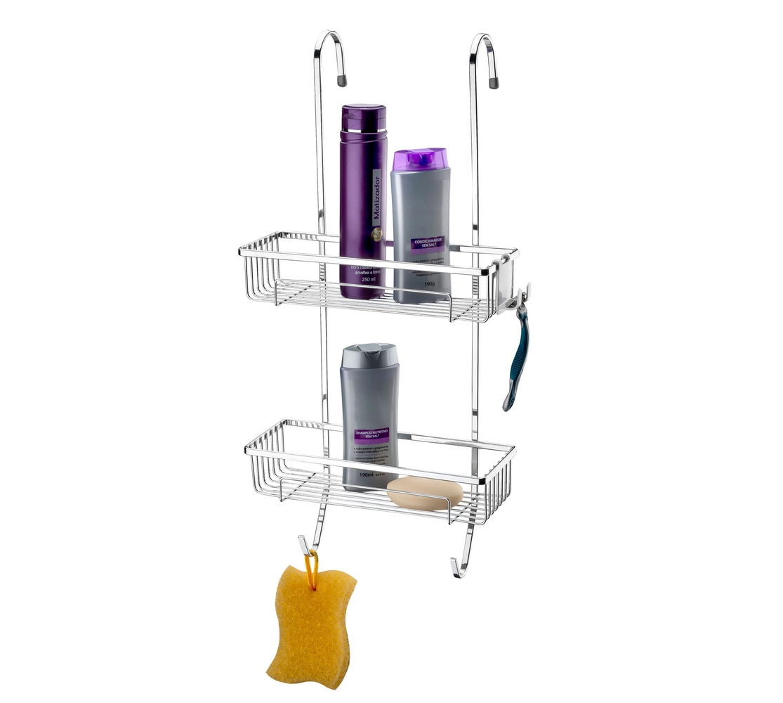 Suporte para Shampoo de Box com Ganchos