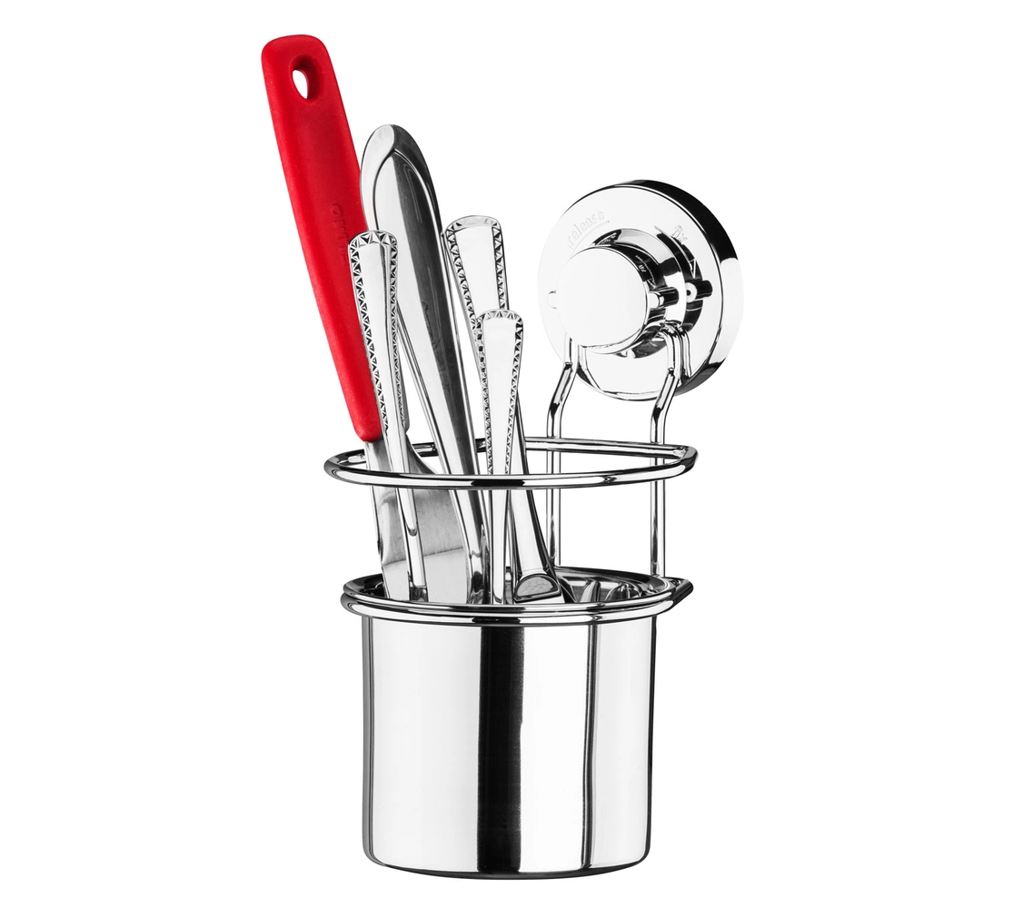 Suporte para Talheres/Utensílios com Ventosa
