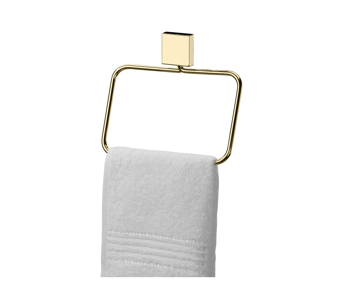 Toalheiro Argola 18cm - Dourado