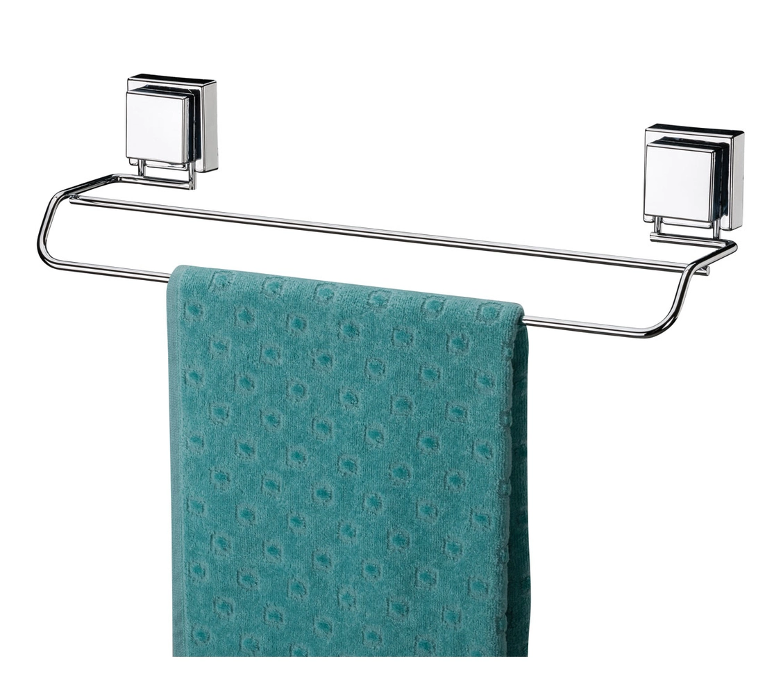 Toalheiro Duplo 45cm Inox com Ventosas