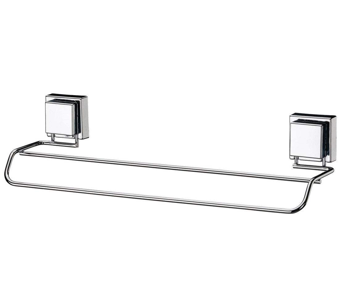 Toalheiro Duplo 45cm Inox com Ventosas