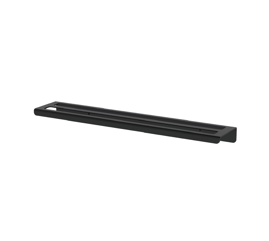 Toalheiro Duplo 50cm - Preto Fosco